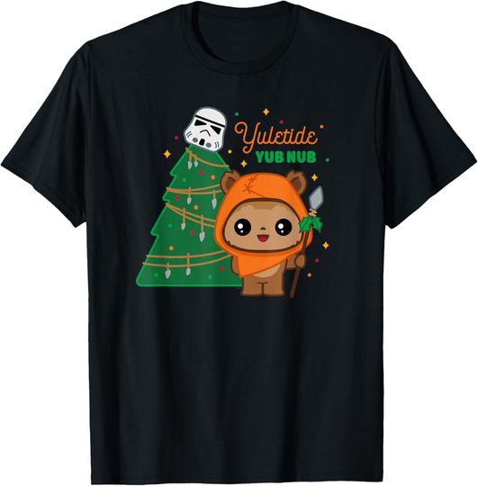 Discover Star Wars Wicket Ewok Christmas Holiday Yuletide Yub Nub T-Shirt