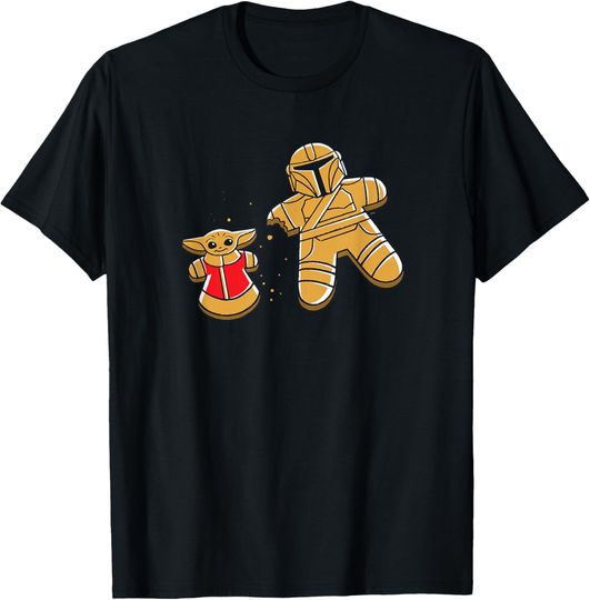 Star Wars Mandalorian & Grogu Christmas Gingerbread Cookies T-Shirt