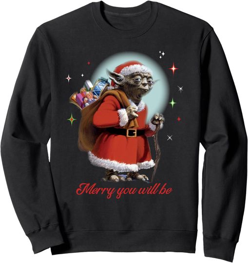 Discover Star Wars Santa Yoda Merry You Will Be Sweatshirt