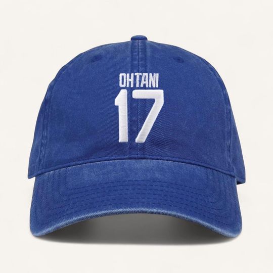 Discover Royal Blue Dodgers Shohei Ohtani Baseball Cap, 3D Embroidery