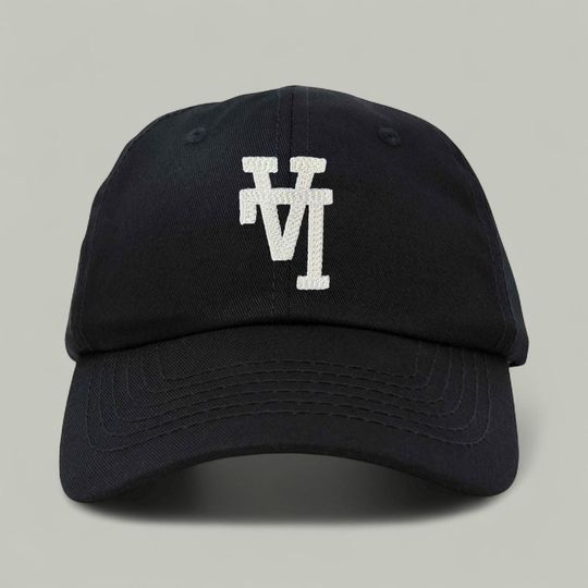 Black Upside Down LA Los Angeles Dodgers Baseball Cap Dad Hat w/ Textured Embroidery