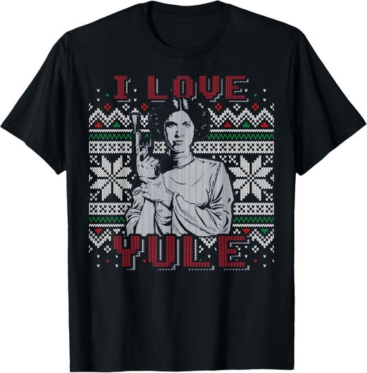 Star Wars I Love Yule Leia Christmas Humor T-Shirt T-Shirt