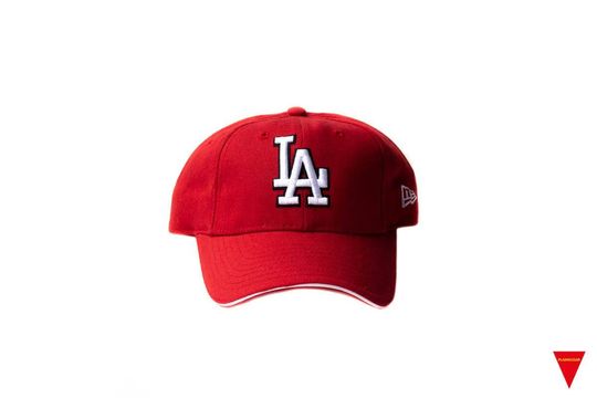 Discover 90s New Era Red LA Dodgers Baseball Cap - One Size