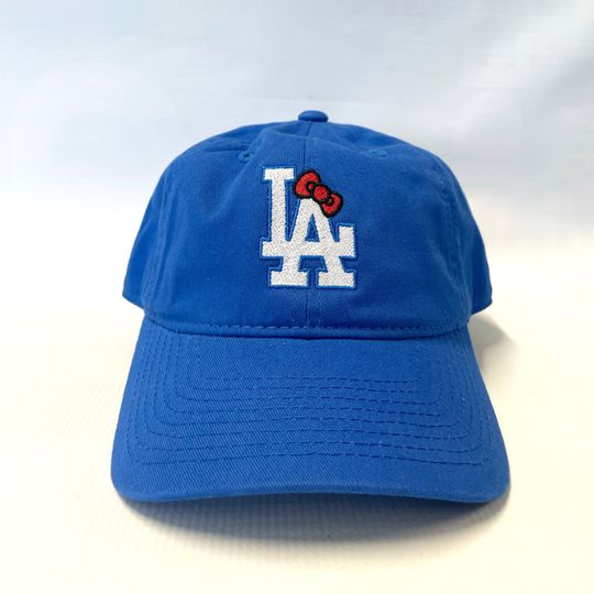 LA Dodgers Hello Kitty Bow Dad Hat Sanrio