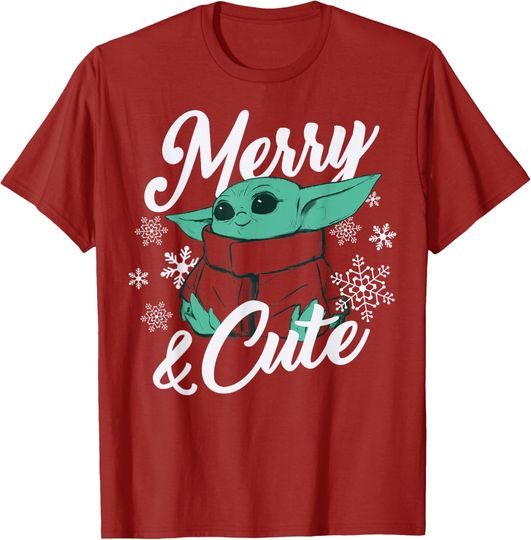 Discover Star Wars The Mandalorian Christmas The Child Merry & Cute T-Shirt