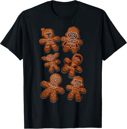 Discover Star Wars Christmas Ginger Bread Wars Graphic T-Shirt T-Shirt