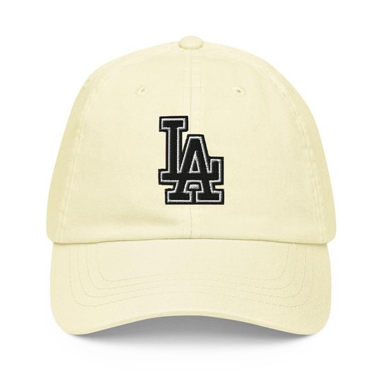 Discover LA Pastel baseball Hat Embroidered (printed front and back) Los Angeles