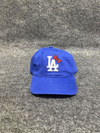 Discover LA with RED bow kitty  BASEBALL gifts for her blue Dad Hat  embroidery custom hat