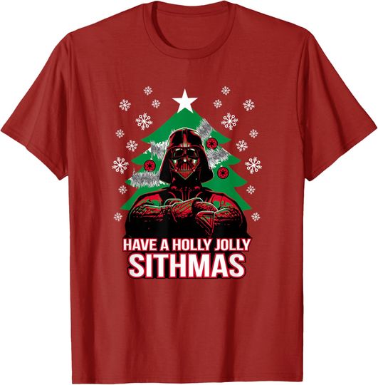 Discover Star Wars Christmas Darth Vader Have A Holly Jolly Sithmas T-Shirt