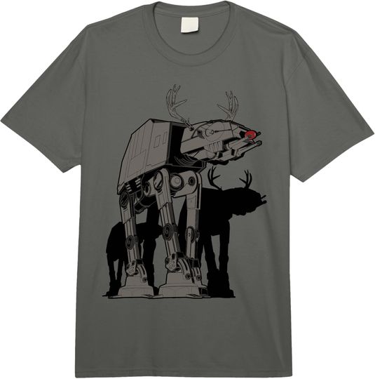 Discover Star Wars Christmas AT-AT Reindeer Comfort Colors Adult Heavyweight T-shirt