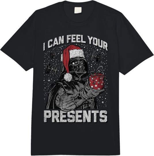 Discover Star Wars Christmas Darth Vader I Can Feel Your Presents Comfort Colors Adult Heavyweight T-shirt