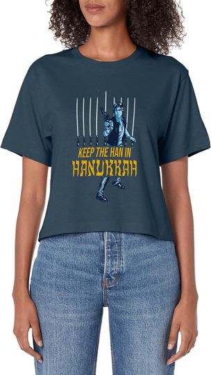 Discover Star Wars Han Solo Hanukkah Lightsaber Menorah Women's Crop Top
