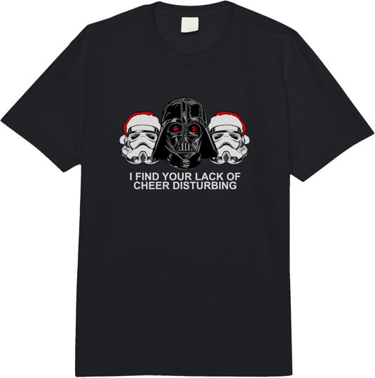 Star Wars Christmas Lack Of Cheer Darth Vader Vintage Heads Comfort Colors Adult Heavyweight T-shirt