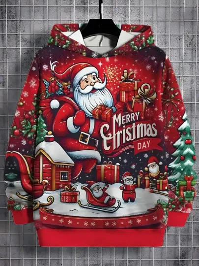 Discover Christmas Wonderland Santa 3D All Over Print Hoodie - Adults & Youth
