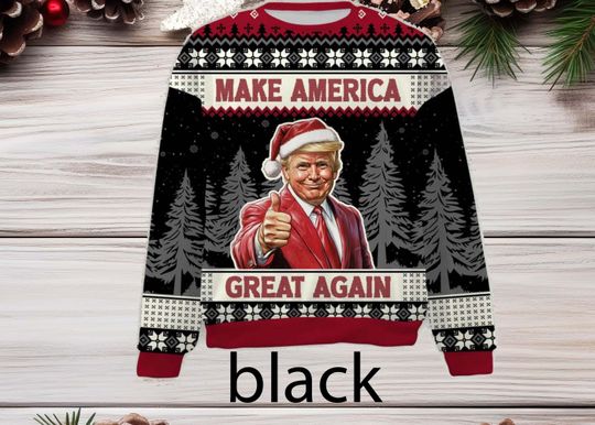 Discover Make America Great Again, Trump 2024 Ugly Sweater, Funny Trump Dancing Ugly Sweater, Gift For Men Women, Christmas Ugly Sweater