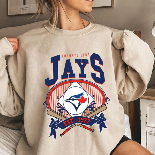 Vintage Toronto Blue Jays Sweatshirt: Retro Baseball Fan Crewneck