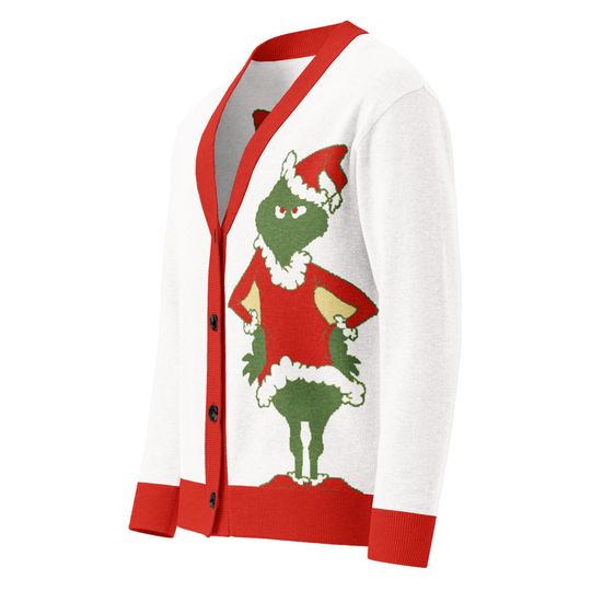 Discover funny character Knitted cardigan