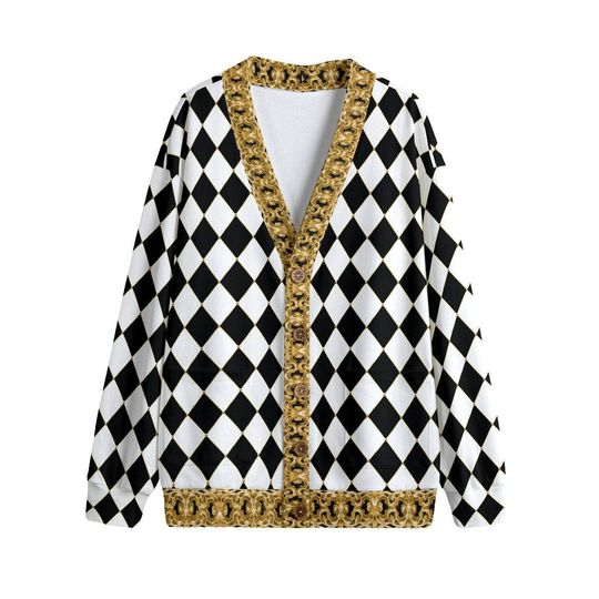Discover Royal Christmas Button Up Cardigan Jacket