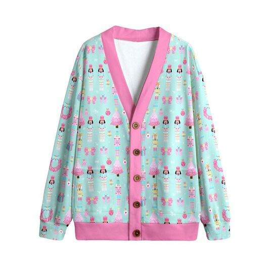 Discover Kawaii Nutcracker Button Up Cardigan Jacket