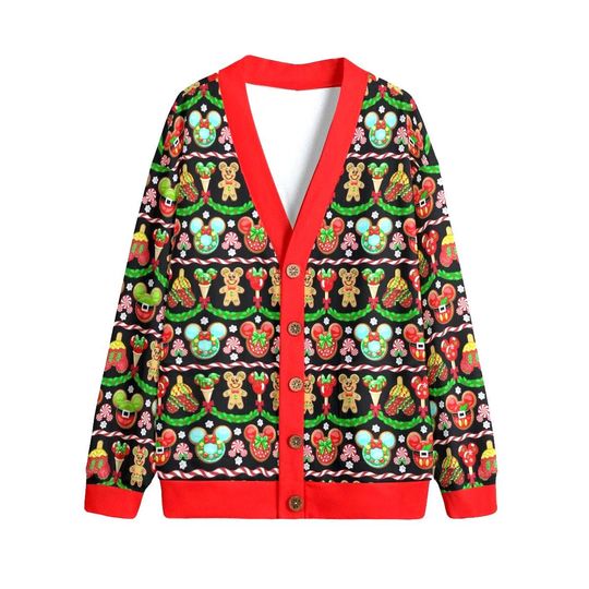 Discover Gingerbread Mickey Button Up Cardigan Jacket