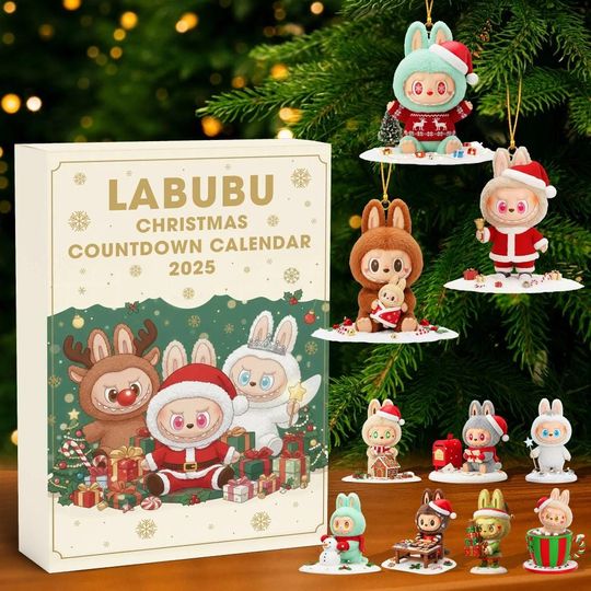 Discover Labubu Advent Calendar 2025 | 24 Days of Christmas Figures | Labubu Christmas Countdown | Holiday Decor & Kids Gift