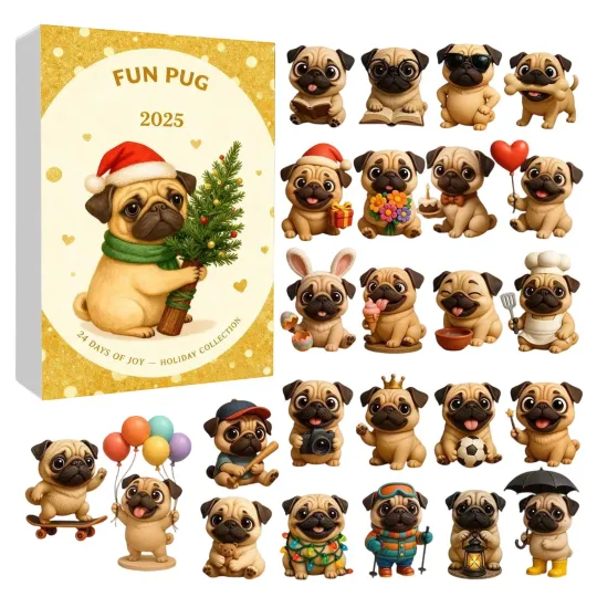 Discover Funny French Bulldog Advent Calendar 2025, Fun French Bulldog Advent Calendar