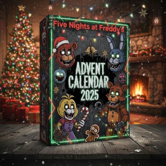 Discover Five Nights At Freddys Advent Calendar 2025, Horror Game Christmas Countdown Box, Spooky Collectible Gift Set for Fans