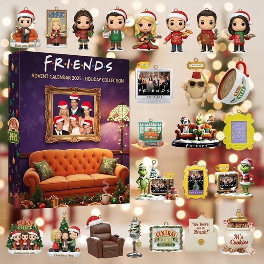 Friends Advent Calendar 2025, TV Show Christmas Countdown Box, Central Perk Holiday Collectible Gift Set
