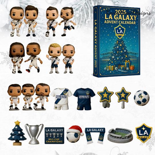 Discover LA Galaxy Advent Calendar 2025: Soccer Fan Box, Acrylic, 24 Day Countdown