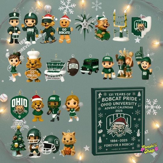 Discover Ohio University Bobcat Advent Calendar 2025, College Spirit Gift