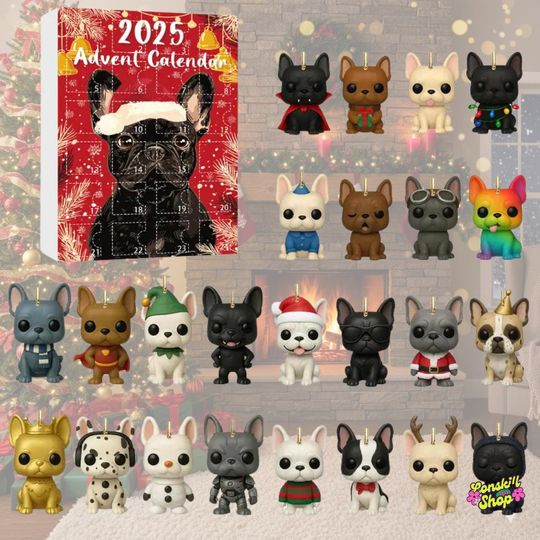 Discover Pawfect Bulldog Advent Calendar 2025, Dog Lover Christmas Countdown Gift