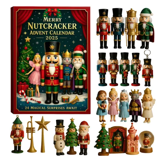 Merry Nutcracker Advent Calendar 2025 24-Day Christmas Countdown Calendar