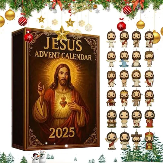Discover JESUS-ADVENT CALENDAR Blind Box Christmas Countdown Pendant Christmas Tree Decor