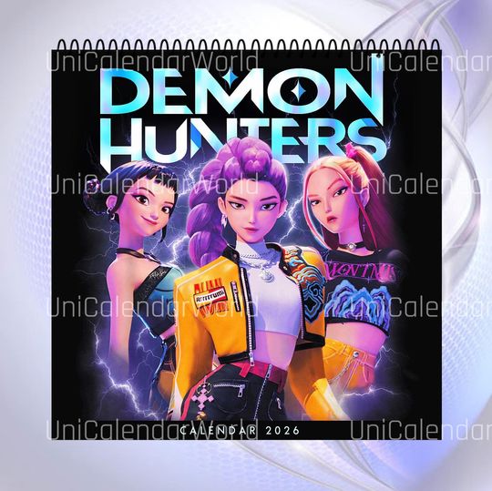 Demon Hunters 2026 Kpop Wall Calendar Girl Group Poster