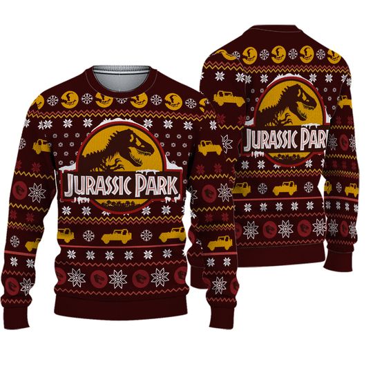 Dino Ugly Christmas Sweater, Dinosaur Christmas Sweater, Ugly Christmas Sweater