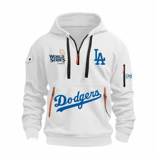Dodgers World Series Quarter Zip Hoodie