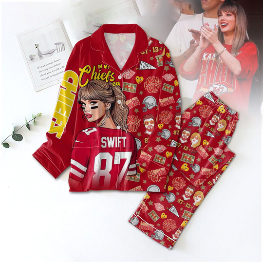 Kansas City Chiefs x Swifts In My Chiefs Era Pajamas Set