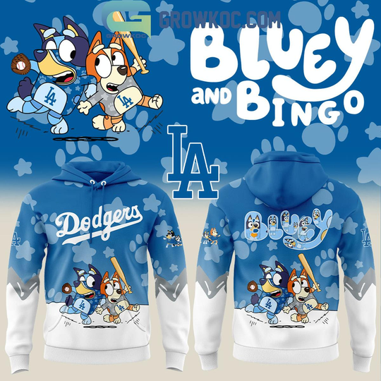 Los Angeles Dodgers BlueyDad And Bingo 2025 Hoodie Shirt