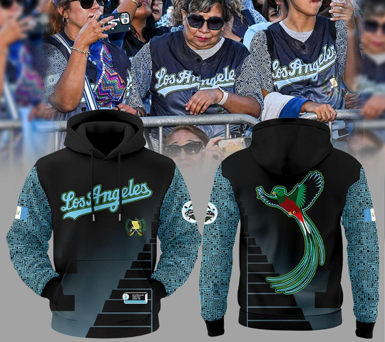 Discover Los Angeles Dodgers Guatemalan Heritage Night 2025 Hoodie