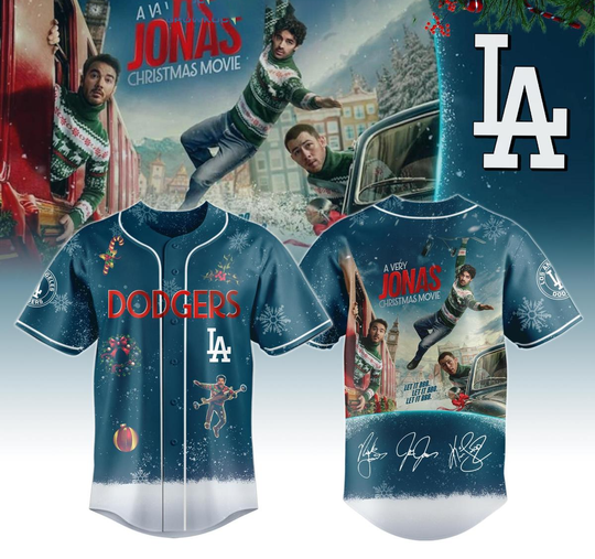 Los Angeles Dodgers x A Avery Jonas Christmas Movie 2025 Jersey