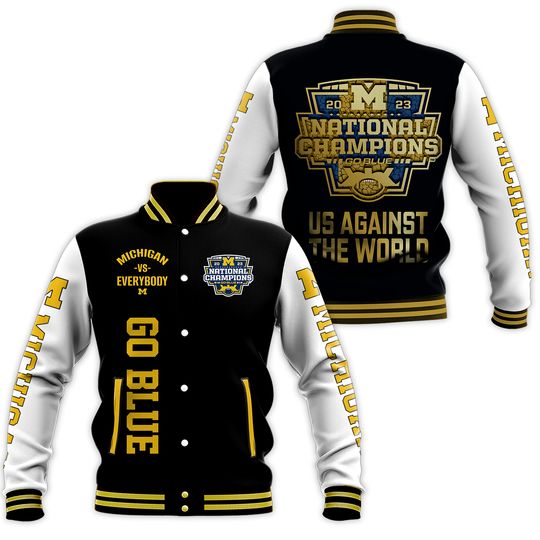 Michigan Wolverines Vs Everybody National Champions Baseball Jacket