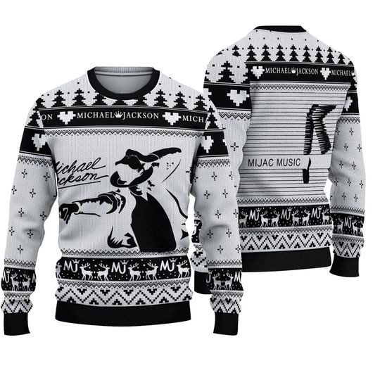 Michael Jackson Mijac Music Ugly Christmas Sweater