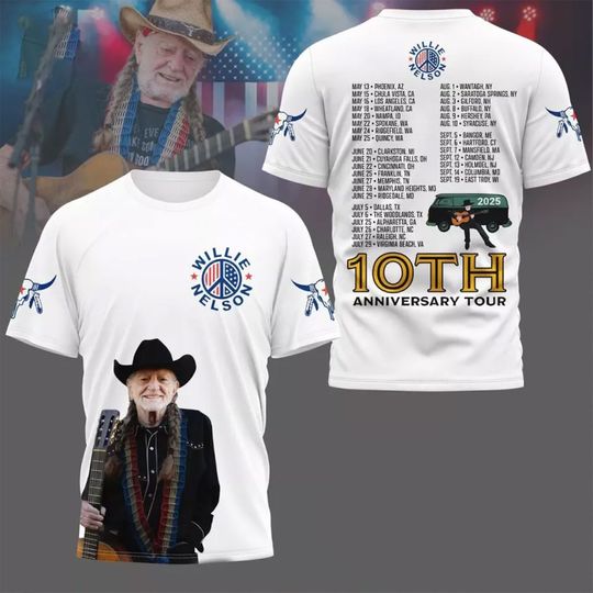 Nelson 10th Anniversary Tour 2025 3D T-Shirt