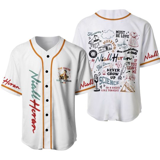 Niall Horan The Show Tracklist Jersey, Niall Horan Tour 2024 Jersey Shirt