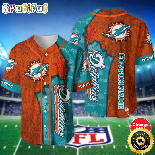 Miami Dolphins Baseball Jersey