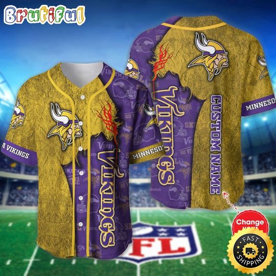 Minnesota Vikings Baseball Jersey