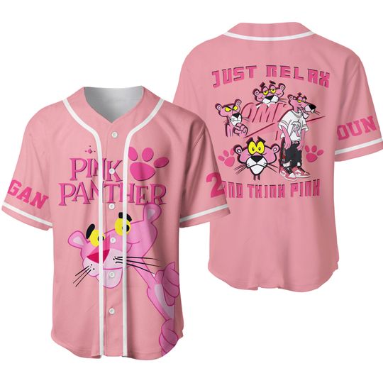 Personalized Pink Panther Baseball Jersey