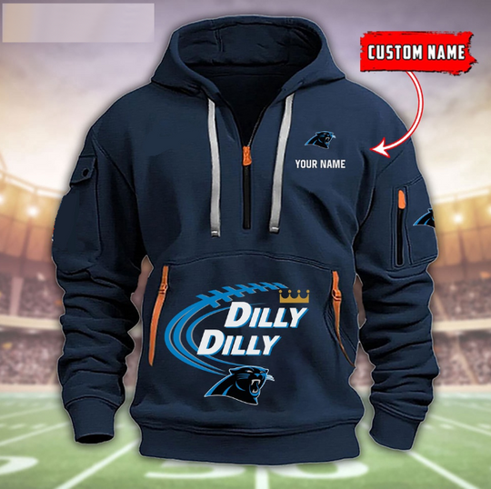 Carolina Panthers Dilly Dilly Football Heavy Tactical Hoodies, Football Tactical Hoodies