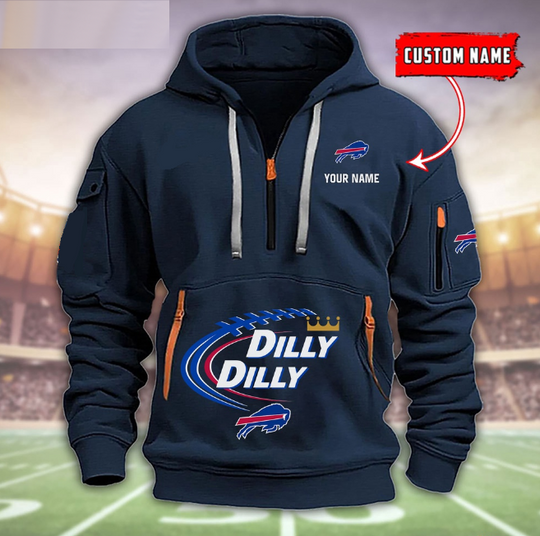 Buffalo Bills Dilly Dilly Football Heavy Tactical Hoodies, Football Tactical Hoodies