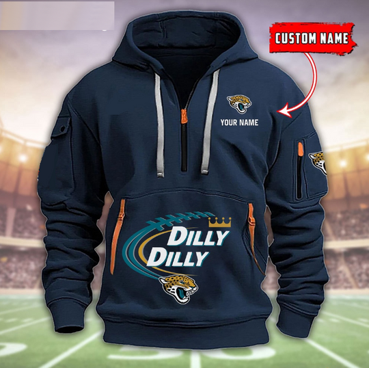 Jacksonville Jaguars Dilly Dilly Football Heavy Tactical Hoodies, Football Tactical Hoodies